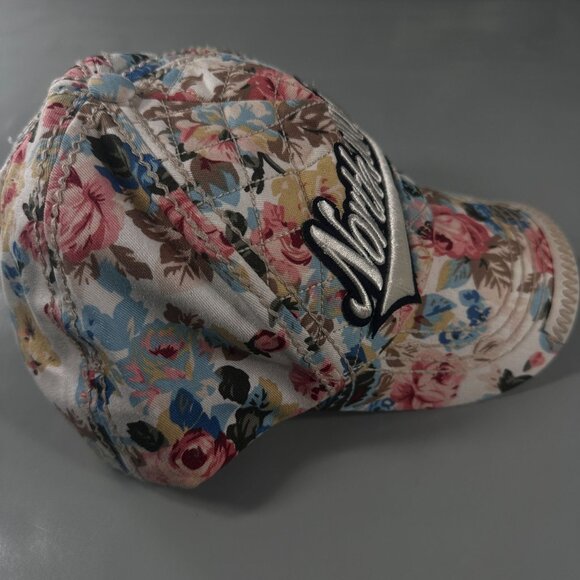 Robin Ruth North Carolina Cap Quilted Floral Adjustable Baseball Hat Sportswear - Picture 5 of 16